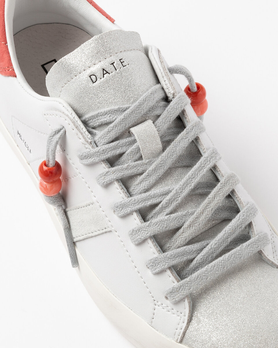 Hill Low Calf BLANC-CORAIL