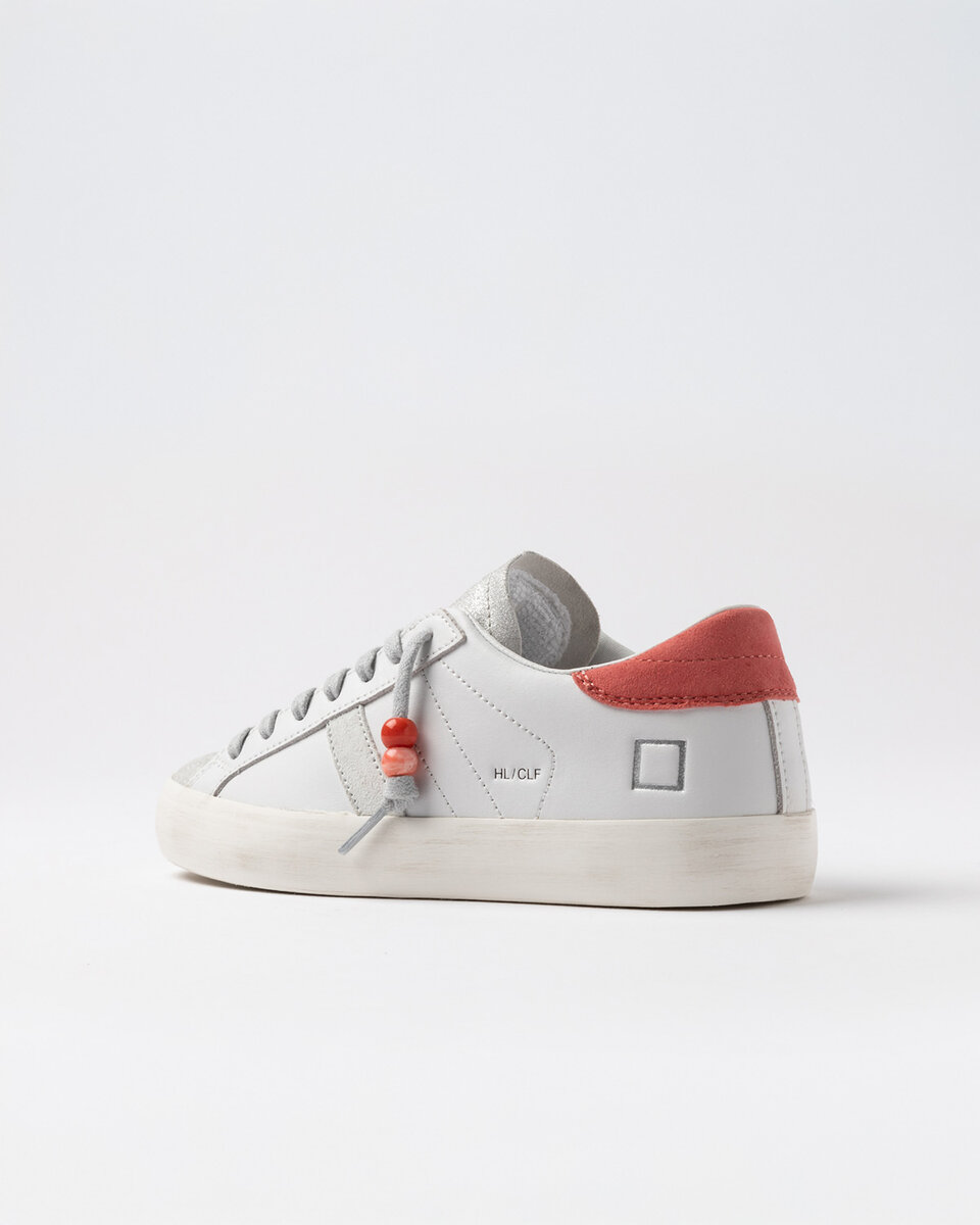 Hill Low Calf BLANC-CORAIL