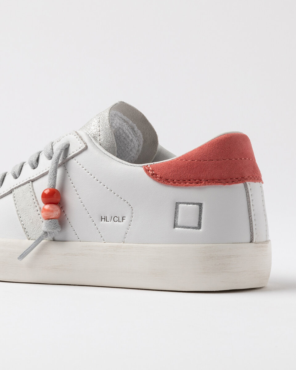Hill Low Calf BLANC-CORAIL