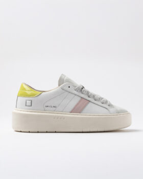 Hill Low PLATEFORME BASSE BLANCHE-CITRON