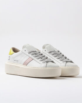 Hill Low PLATEFORME BASSE BLANCHE-CITRON