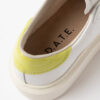 Hill Low PLATEFORME BASSE BLANCHE-CITRON