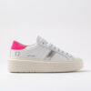 Hill Low PLATEFORME BASSE BLANCHE-FUXIA