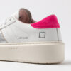 Hill Low PLATEFORME BASSE BLANCHE-FUXIA