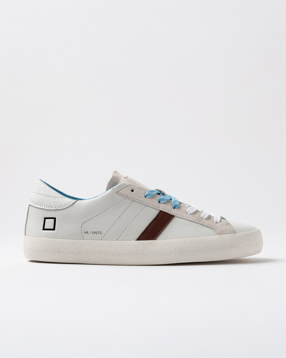 Hill Low Vintage Calf BLANC-TURQUOISE