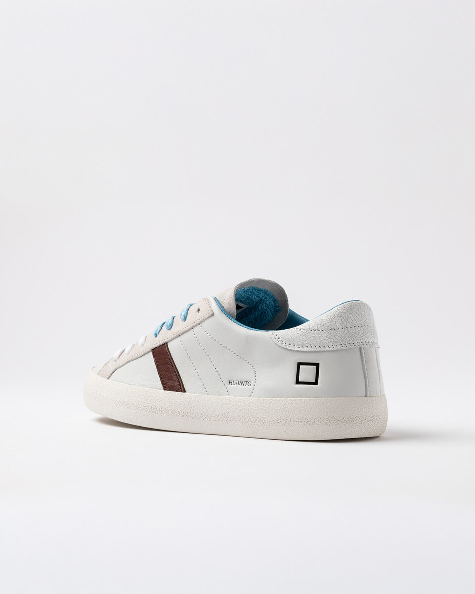 Hill Low Vintage Calf BLANC-TURQUOISE