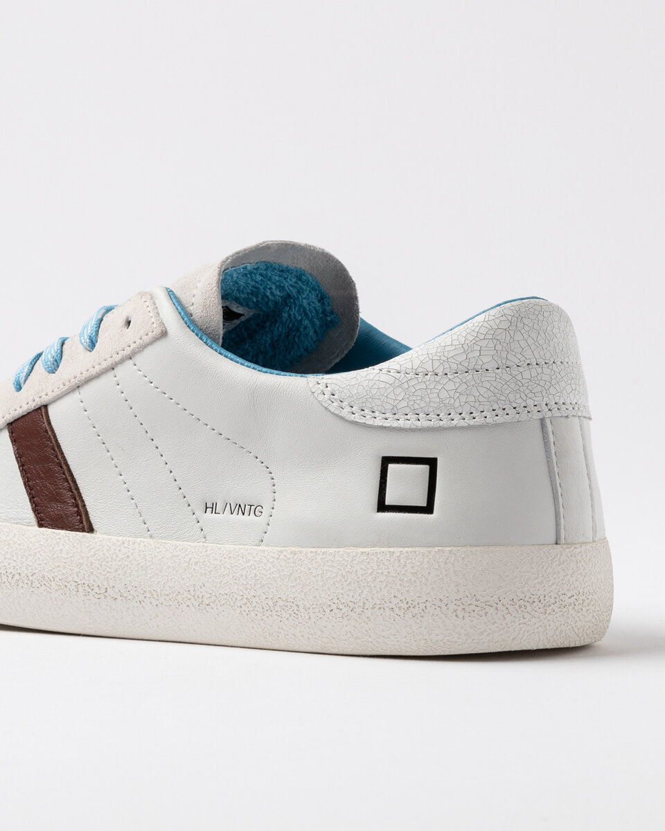 Hill Low Vintage Calf BLANC-TURQUOISE