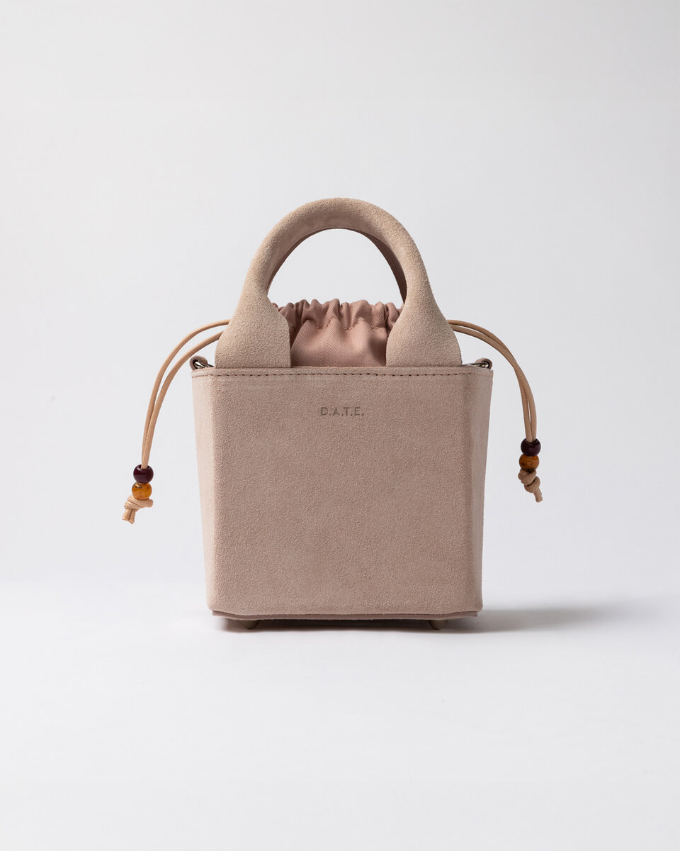 SAC CUBO EN DAIM ROSE