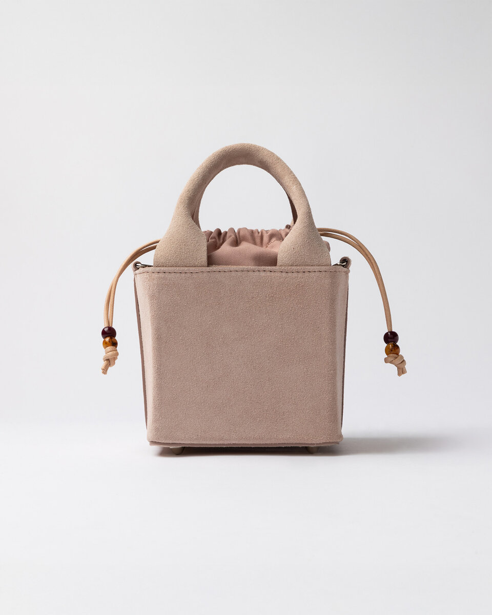SAC CUBO EN DAIM ROSE