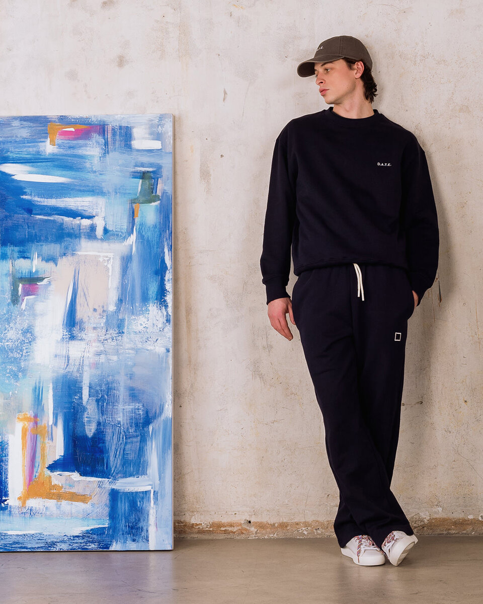 SWEAT-SHIRT BASIC BLEU