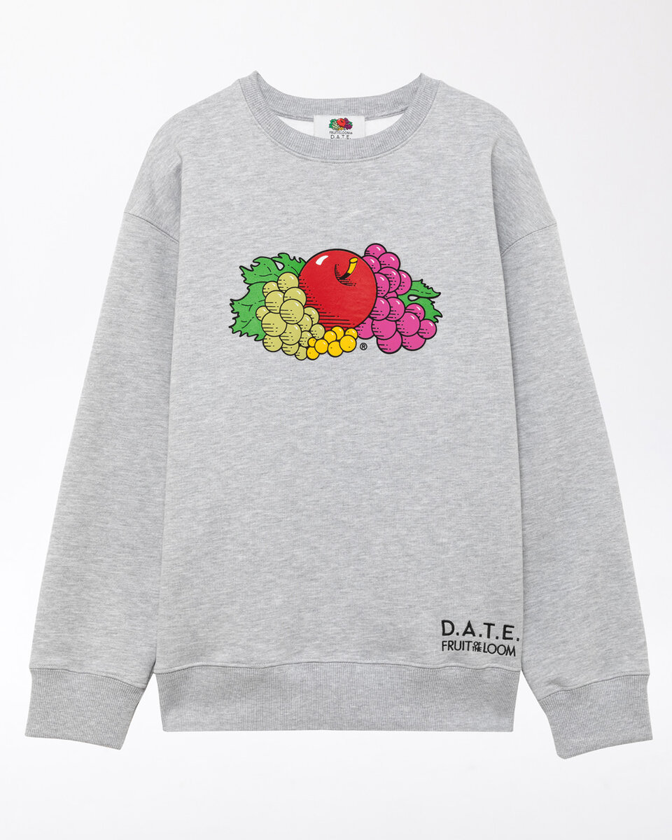SWEAT-SHIRT FRUIT GRIS