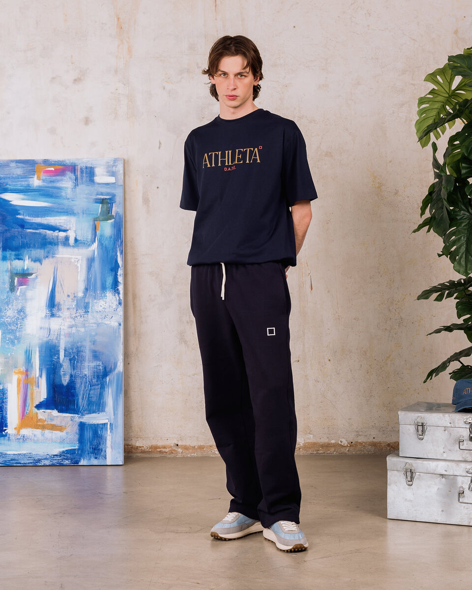 T-SHIRT ATHLETA BLEU