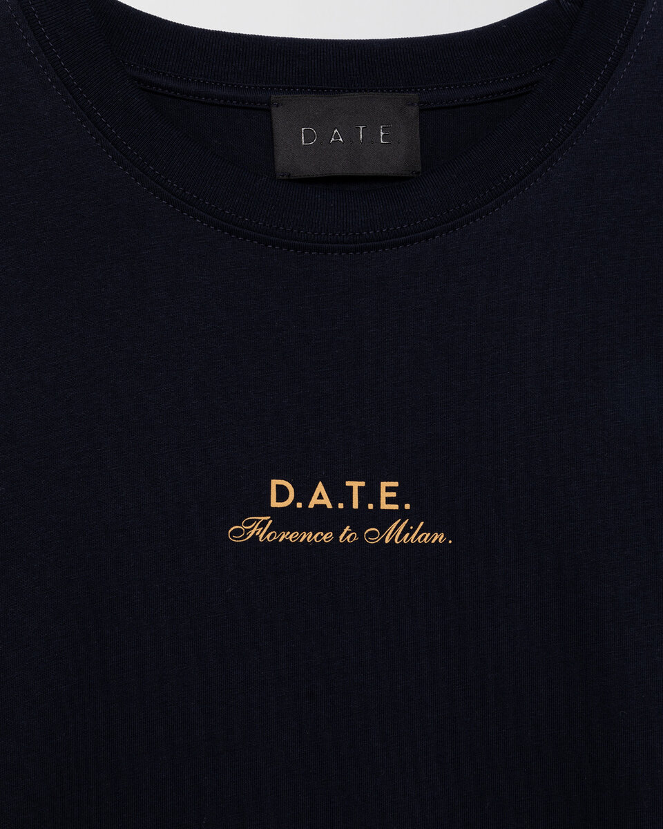 T-SHIRT DATE MILAN BLEU